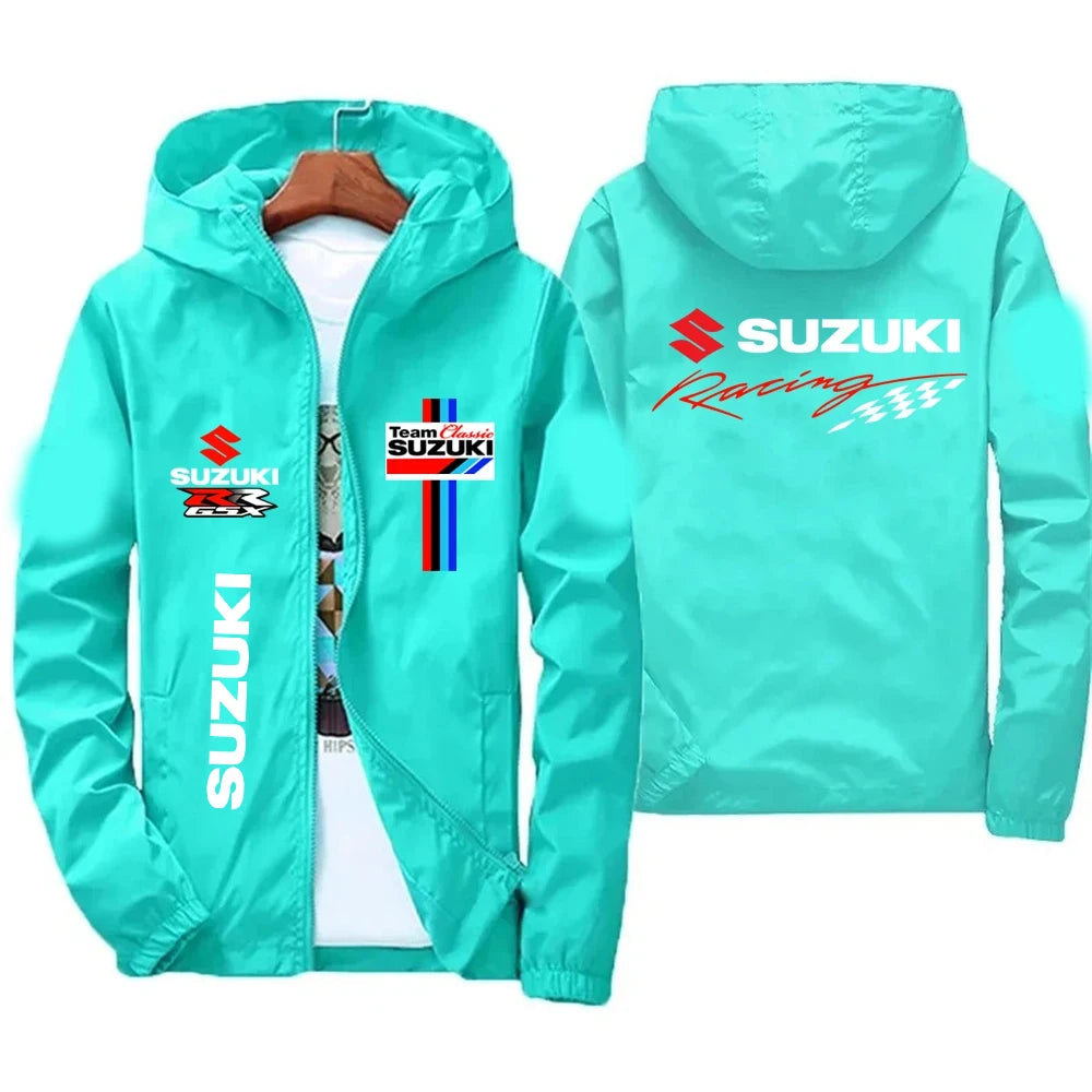 2026 Suzuki Men's Racing Jacket Windproof Casual Fashionable Sportswear Outdoor Spring Autumn Fashion