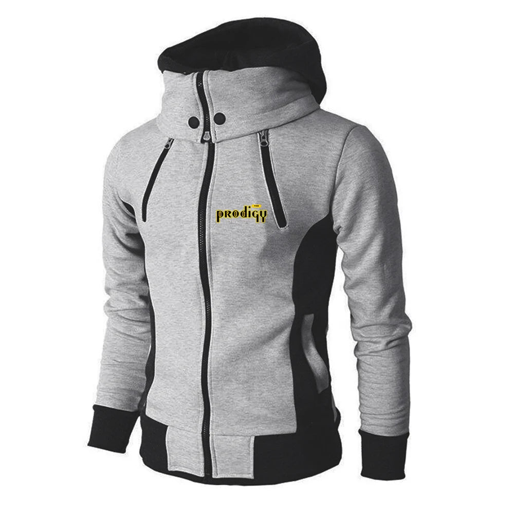 2025 High Quality Zipper Hooded Jacket Spring Autumn Popular Leisure Coat Man's The Prodigy Logo Print Fashion Lapel Hoodies