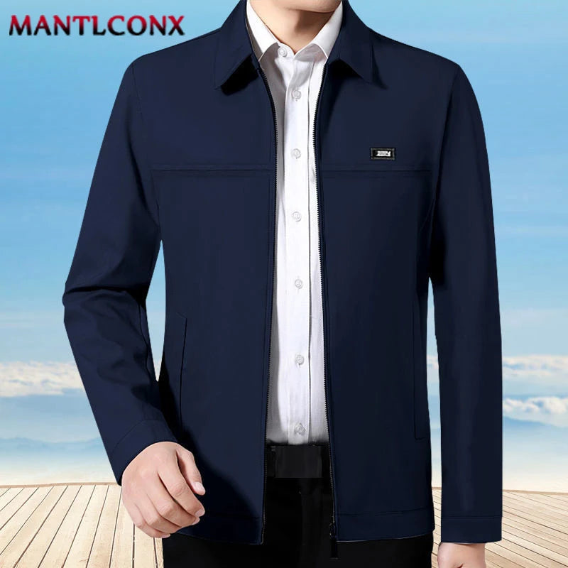 Brand Men's Casual Blazers Business Jacket Autumn Spring Fashion Loose Jacket Men Blazer Khaki Black Office Dress Men's Coat 3XL