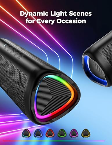 BolaButty Bluetooth Speaker, 20W HD Sound, Portable Wireless, IPX5 Waterproof, Up to 24H Playtime, TWS Pairing, for Home/Party/Outdoor/Camping/Beach Essentials, Electronic Gadgets, Birthday Gift