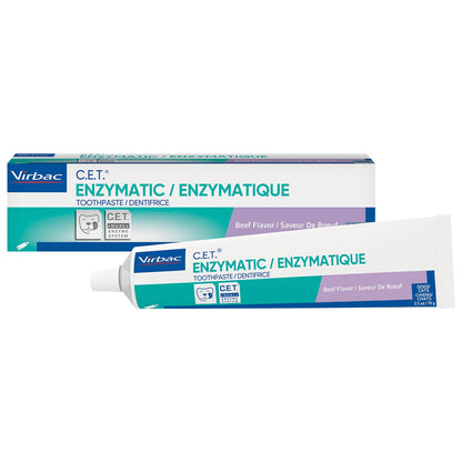 Virbac C.E.T.® Enzymatic Toothpaste| Tartar & Plaque Control for Fresh Breath | Pet Dental Care Toothpaste