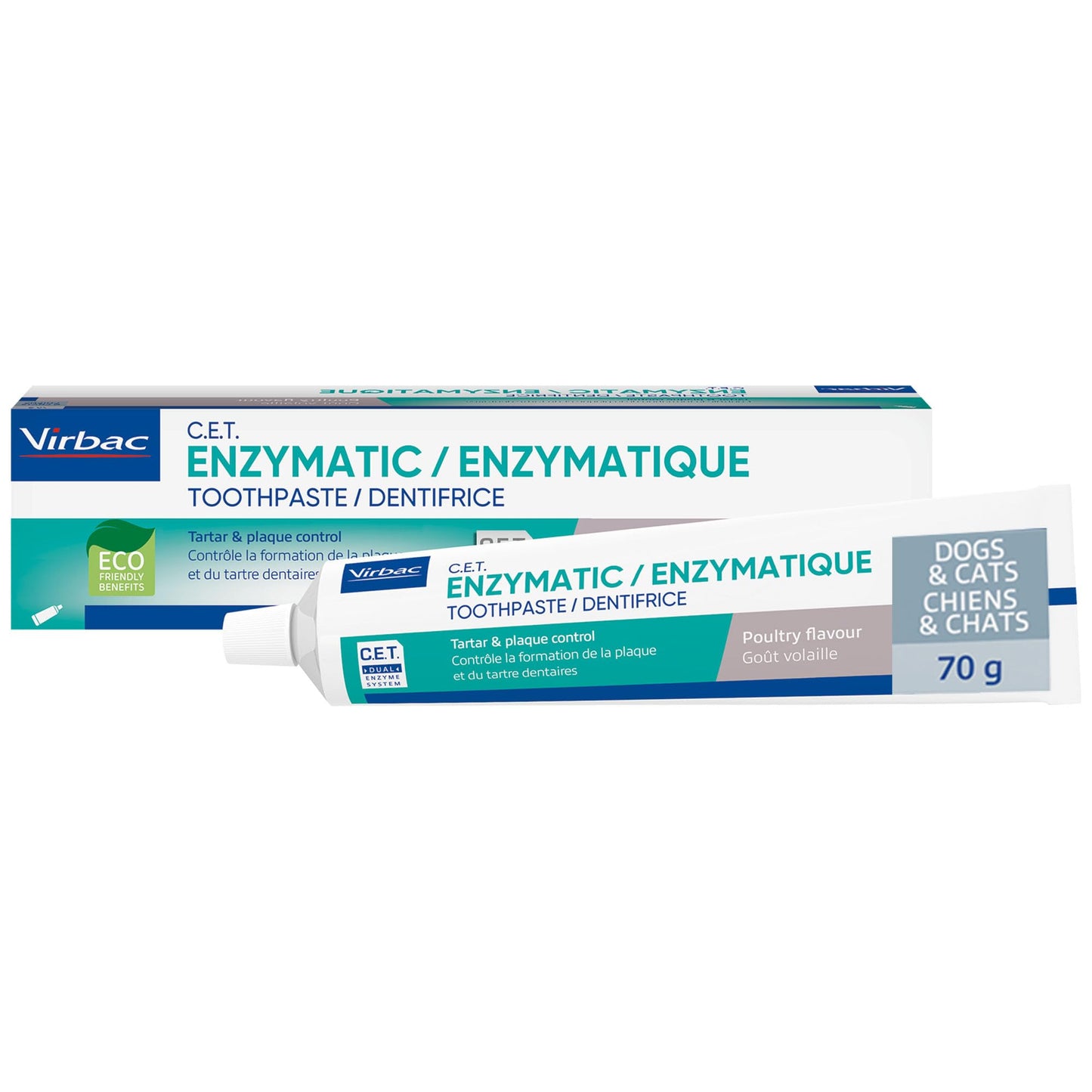 Virbac C.E.T.® Enzymatic Toothpaste| Tartar & Plaque Control for Fresh Breath | Pet Dental Care Toothpaste