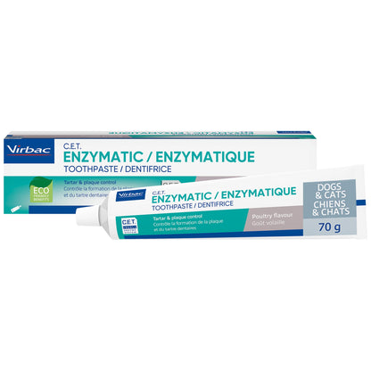 Virbac C.E.T.® Enzymatic Toothpaste| Tartar & Plaque Control for Fresh Breath | Pet Dental Care Toothpaste