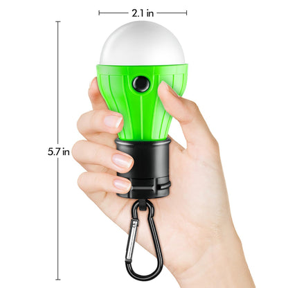 FLY2SKY Tent Lamp Portable LED Tent Lights 4 Packs Hook Hurricane Emergency Lights LED Camping Light Bulb Camping Tent Lantern Bulb Camping Equipment for Camping Hiking Backpacking Fishing Outage