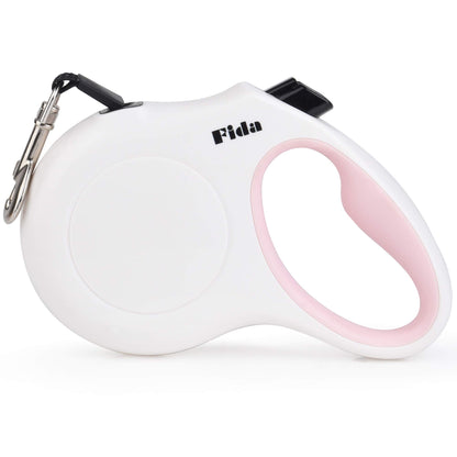 Fida Retractable Dog Leash, 16ft Heavy Duty Pet Walking Leash for X-Small/Small/Medium/Large Dog or Cat up to 110 lbs, Tangle Free. One-Hand Brake