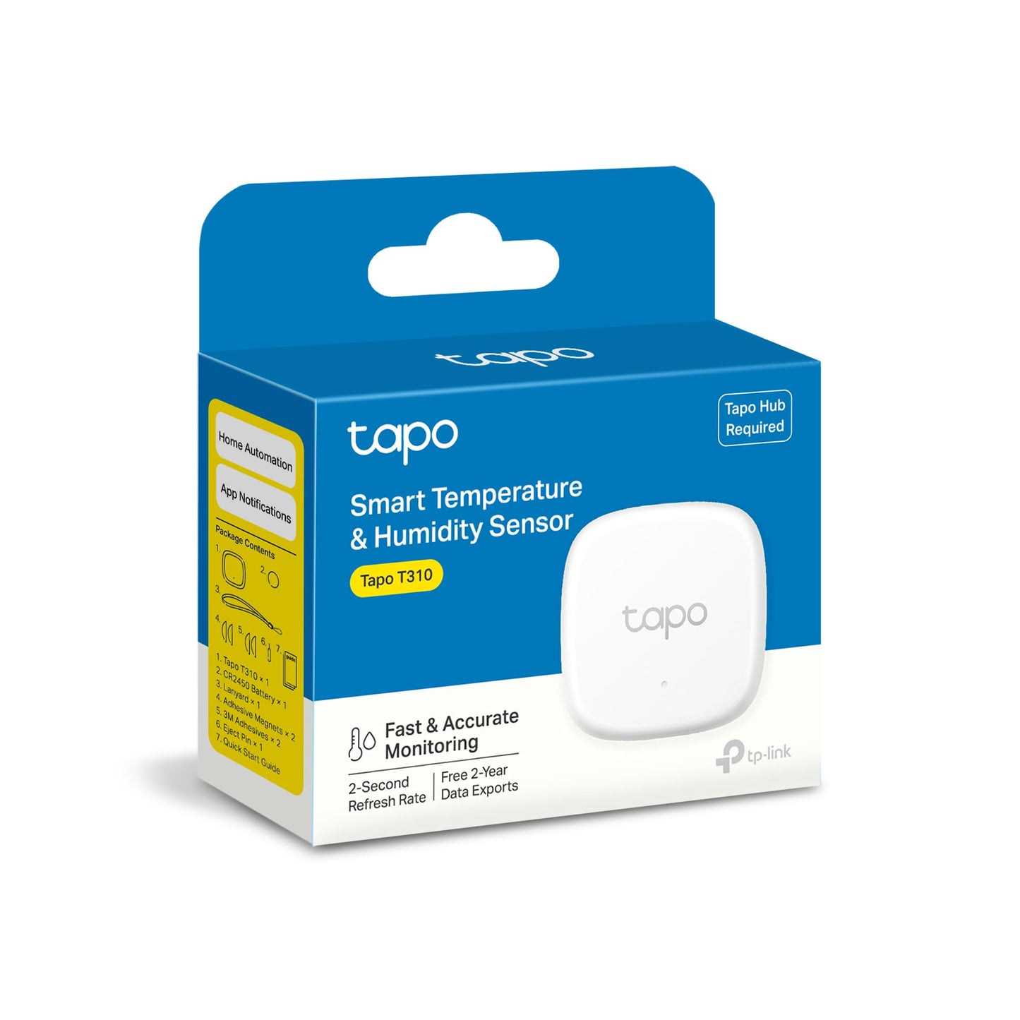 TP-Link Tapo Smart Temperature and Humidity Sensor, with Display, with Hub KIT