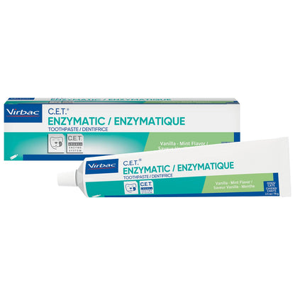 Virbac C.E.T.® Enzymatic Toothpaste| Tartar & Plaque Control for Fresh Breath | Pet Dental Care Toothpaste