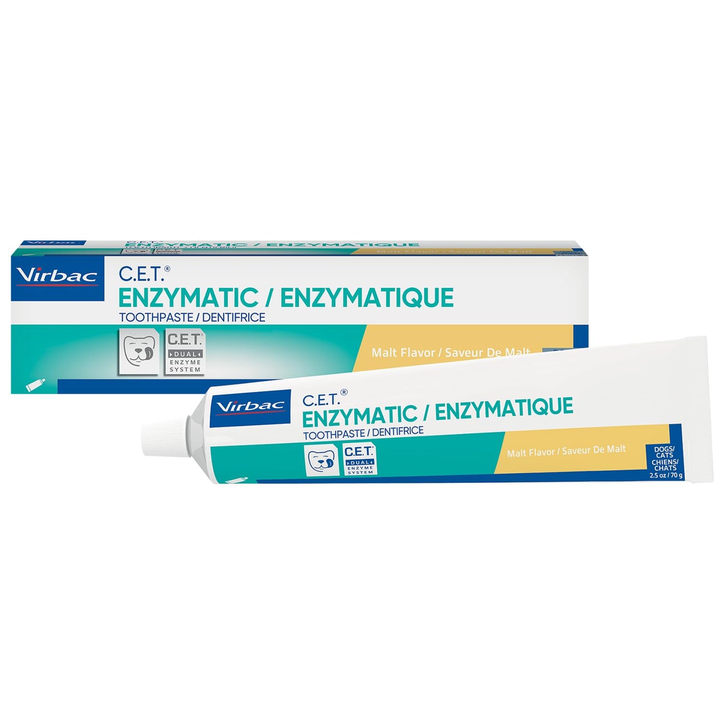 Virbac C.E.T.® Enzymatic Toothpaste| Tartar & Plaque Control for Fresh Breath | Pet Dental Care Toothpaste