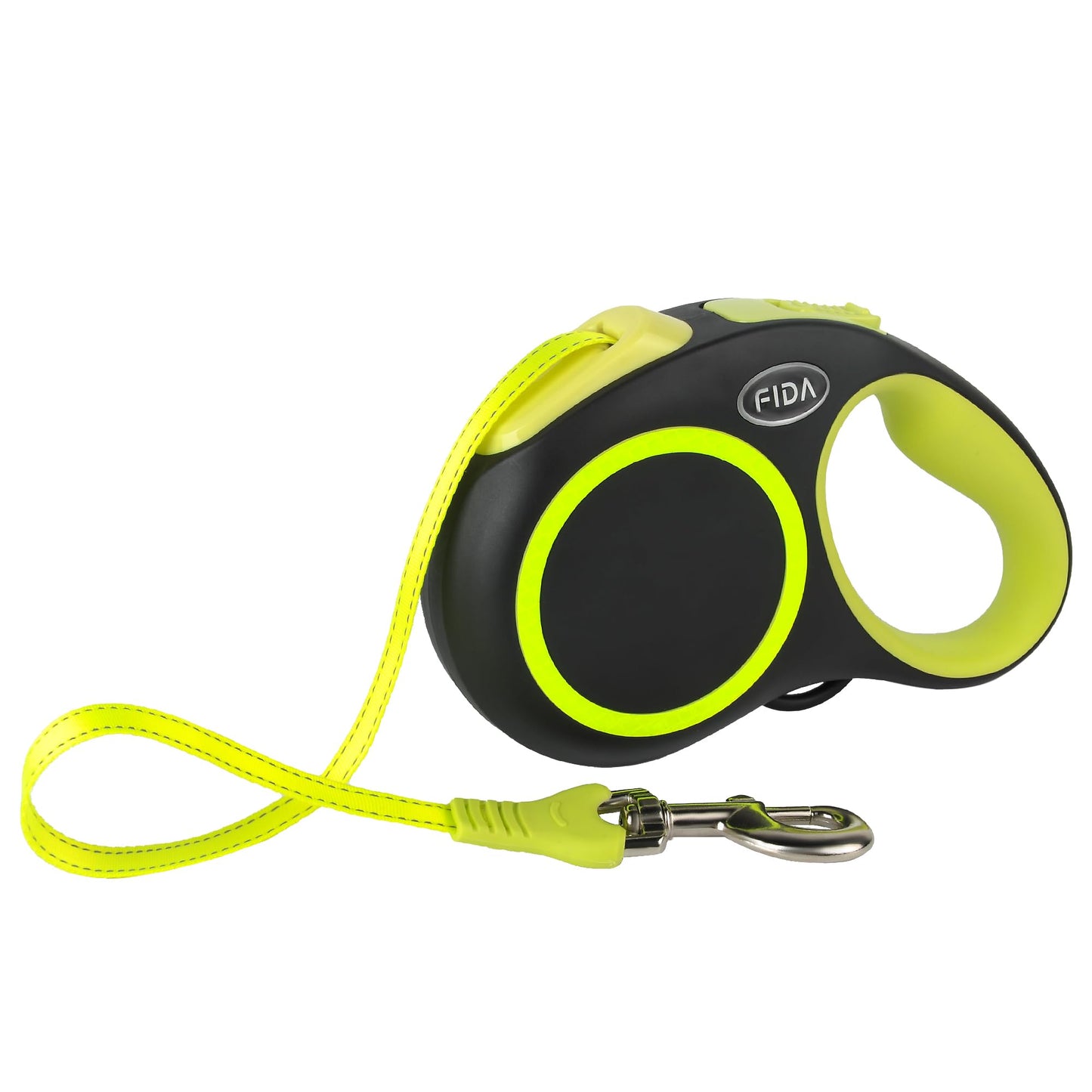 Fida Retractable Dog Leash, 16ft Heavy Duty Pet Walking Leash for X-Small/Small/Medium/Large Dog or Cat up to 110 lbs, Tangle Free. One-Hand Brake