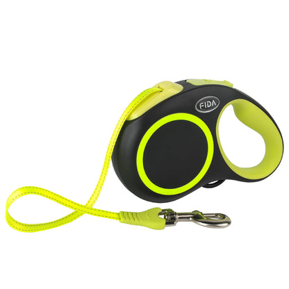 Fida Retractable Dog Leash, 16ft Heavy Duty Pet Walking Leash for X-Small/Small/Medium/Large Dog or Cat up to 110 lbs, Tangle Free. One-Hand Brake
