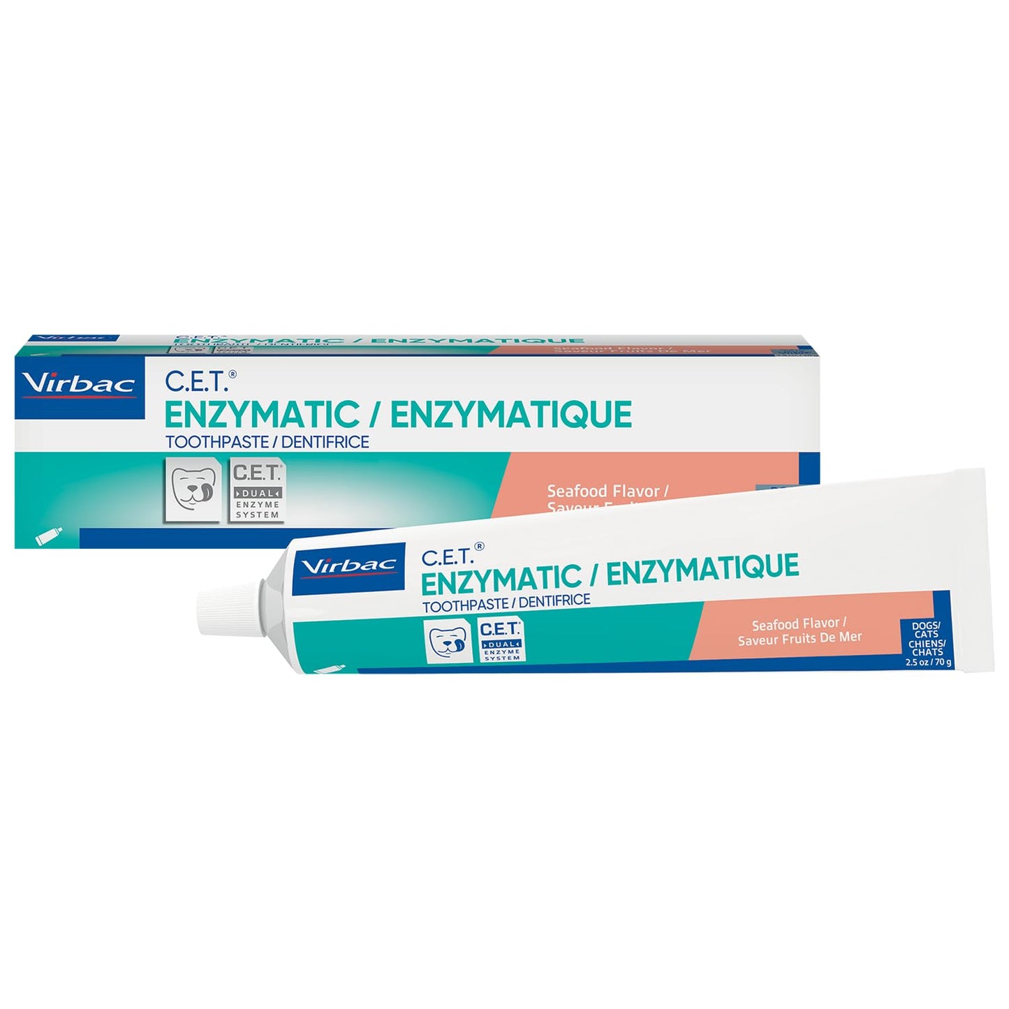 Virbac C.E.T.® Enzymatic Toothpaste| Tartar & Plaque Control for Fresh Breath | Pet Dental Care Toothpaste