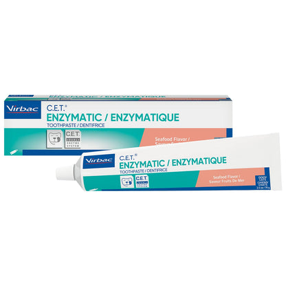Virbac C.E.T.® Enzymatic Toothpaste| Tartar & Plaque Control for Fresh Breath | Pet Dental Care Toothpaste