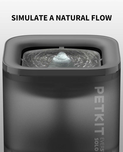 PETKIT New Cat Water Fountain with Wireless Pump, Ultra Quiet 65oz/1.85L Pet Water Fountain for Cats and Dogs Inside, Detachable Design Easy to Clean and Assemble, Filters Included