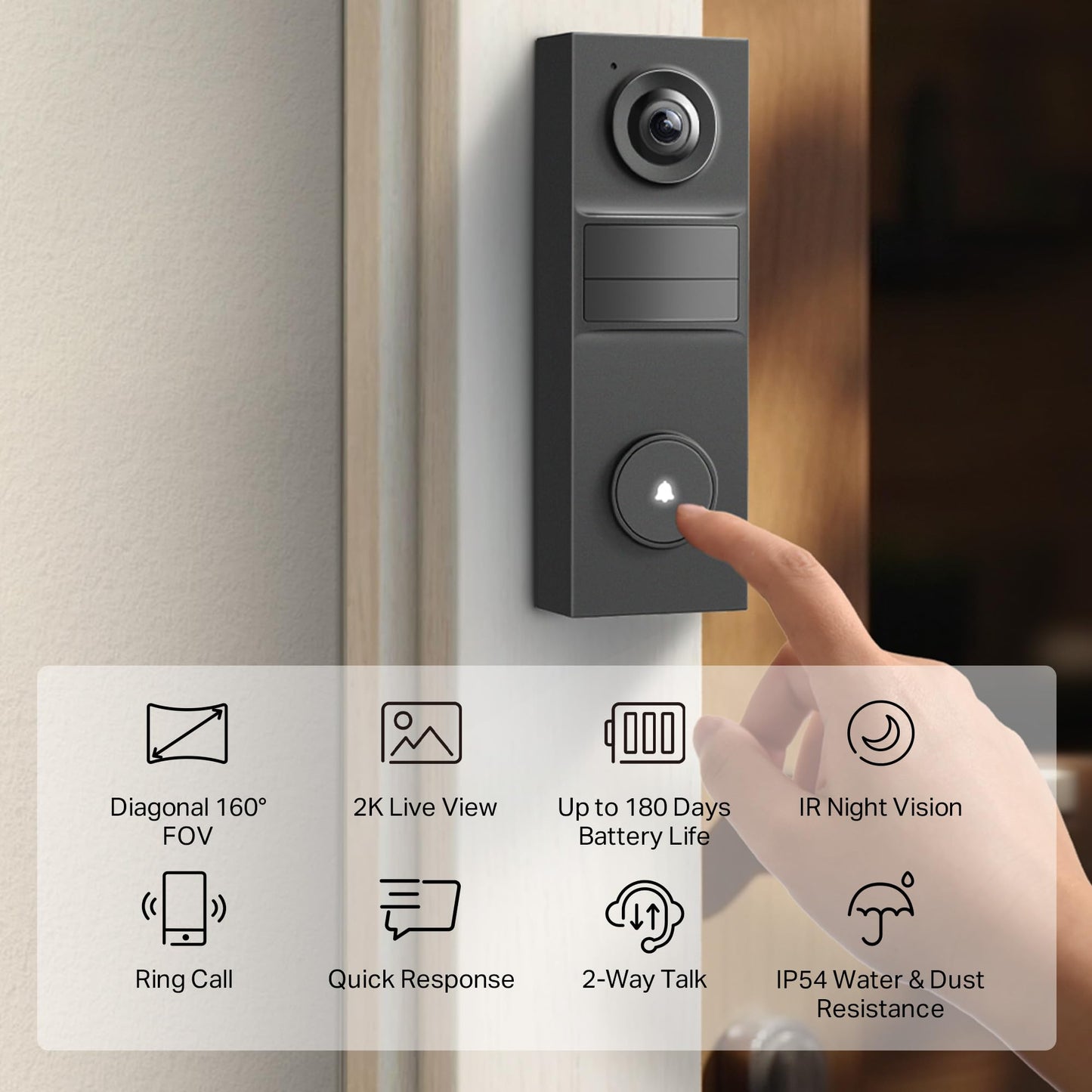 Tapo TP-Link Smart Video Doorbell Camera