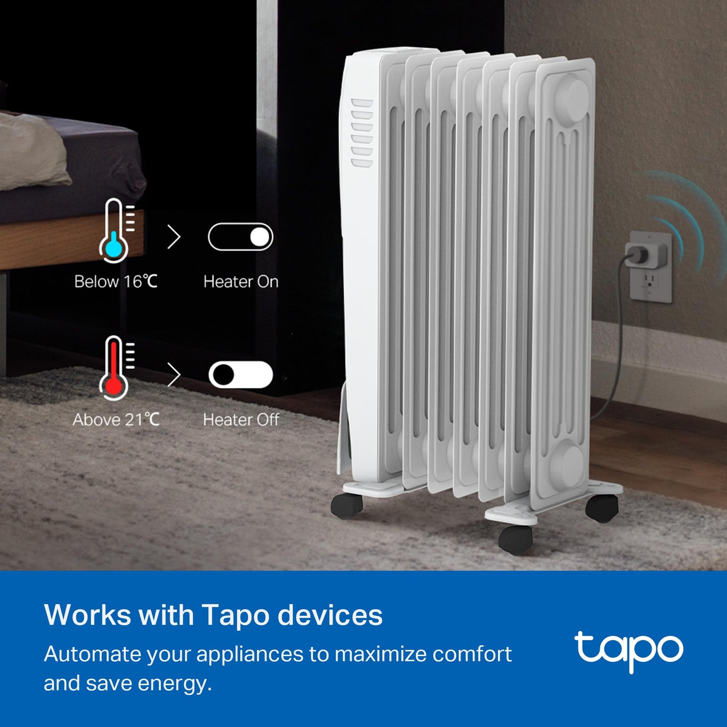 TP-Link Tapo Smart Temperature and Humidity Sensor, with Display, with Hub KIT