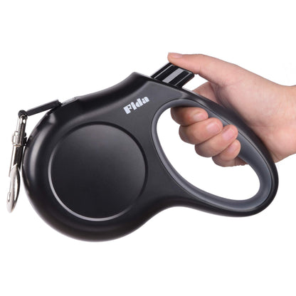 Fida Retractable Dog Leash, 16ft Heavy Duty Pet Walking Leash for X-Small/Small/Medium/Large Dog or Cat up to 110 lbs, Tangle Free. One-Hand Brake
