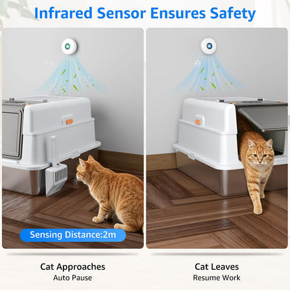 Cat Litter Deodorizer,Smart Pet Odor Eliminator with Sensor Monitor,Ultra-Quiet Air Purifier with 3 Modes,Multi-Purpose Plug in Air Fresheners for Home Use