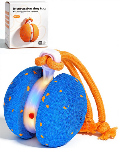 Xeuch Interactive Dog Toys, Automatic Irregular Moving and Rolling Dog Ball with 2 Speed Modes, E-TPU Material, Motion Activated Pet Toys with Rope for Dogs Puppies, Dog Stimulation Toy