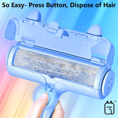 ACE2ACE Pet Hair Removal Tool, Reusable Lint Roller for Pet Hair, Self Clean Cat Hair Remover with Fur Bin, Dog Hair Remover for Couch, Furniture, Carpet, Sofa and Bedding