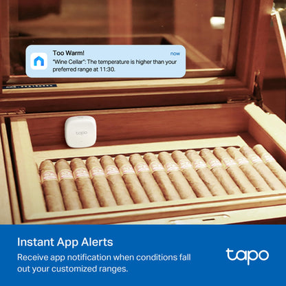 TP-Link Tapo Smart Temperature and Humidity Sensor, with Display, with Hub KIT