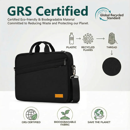 bagasin 15 15.6 16 17 17.3 inch Laptop Computer PC Shoulder Bag Carrying Case, Water-Repellent Briefcase