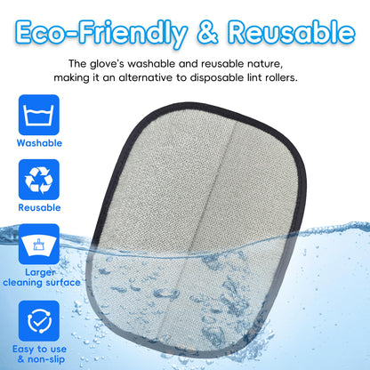 YOSEPATI Thickened Ectrostatic Pet Hair Removal Glove, Magic Brush Hair Grooming Gloves for Dog & Cat, Upgraded Reusable Remover Tool for Couch, Clothing, Carpet & Car Seat