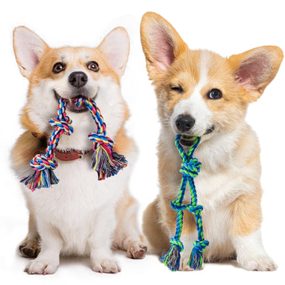 SHARLOVY Large Dog Chew Toys, Tough Dog Toys for Aggressive Chewers Large Breed,Heavy Duty Dental Dog Rope Toys Kit for Medium Dogs,5 Knots Indestructible Dog Toys