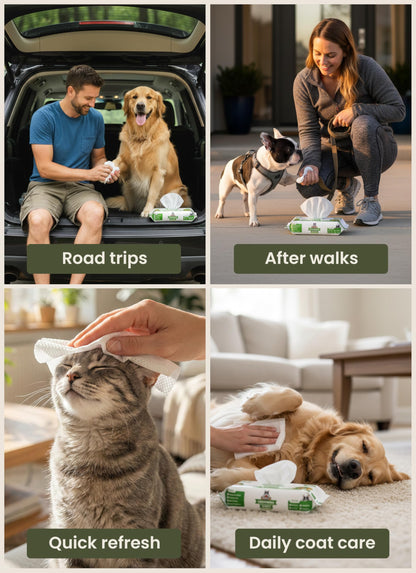 Pogi’s Dog Wipes – Hypoallergenic Pet Wipes for Paws, Body & Butt – Cleaning & Hydrating