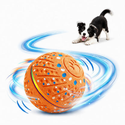 GULUNOOK Interactive Dog Ball Toy for Small Medium Dogs – Smart Auto Moving Bouncing Ball with LED Lights, 3 Play Modes, Durable E-TPU, USB Rechargeable, 2.8” Dog Toys to Keep Dogs Busy