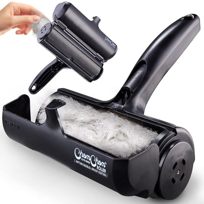 ChomChom Pet Hair Remover - Reusable Cat and Dog Hair Remover for Furniture, Couch, Carpet, Car Seats and Bedding - Eco-Friendly, Portable, Multi-Surface Lint Roller & Animal Fur Removal