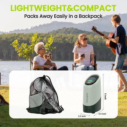 Aybvouy Portable Shower for Camping, 6000mAh Rechargeable Electric Outdoor Camping Shower Pump with LED Display, 4 Spray Modes, IPX8 Waterproof for Hiking, Travel, Car Washing & Pet Bath