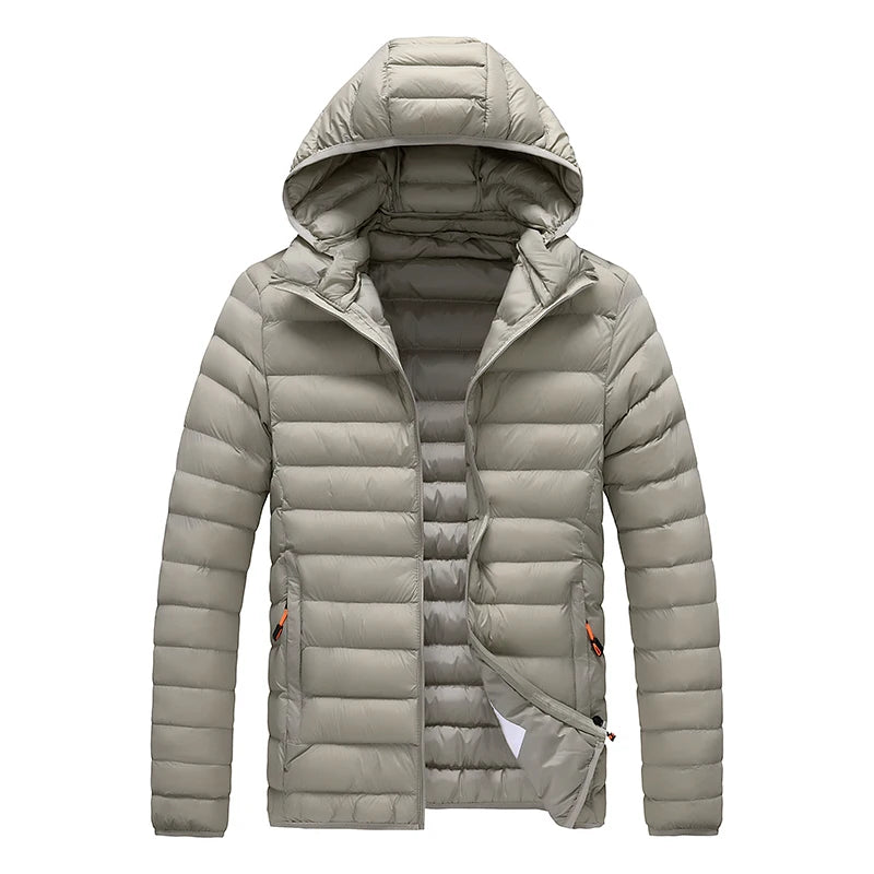 8XL Men New Autumn Winter Warm Waterproof Parkas Jacket Coat Mens Hooded Casual Outwear Detachable Hat Outfits Parkas Coat Male