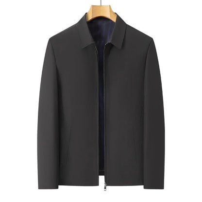 Brand Outerwear & Coats Men Jacket Spring Autumn New Fashion Turn Down Collar Smart Casual Classic Luxury Business Jacket