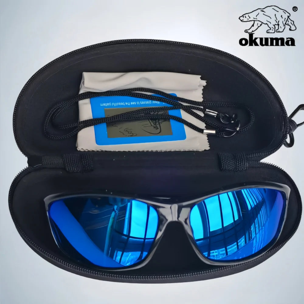 Okuma Fashionable Polarized Glasses, UV400 Anti Stray Light, Suitable for Outdoor Cycling, Driving, Fishing, Etc