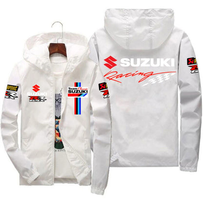 New Suzuki Racing Spring and Autumn Jacket Men's Windproof Windbreaker Casual Fashion Sportswear Outdoor Fashion Couple Jacket