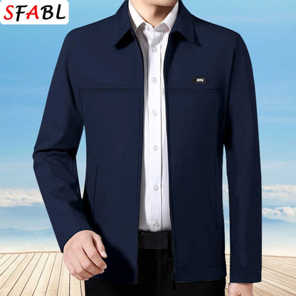 M-XXXL Newest Quality Men's Jacket Coat Men Luxury Thin Jacket Men Business Office Dress Work Coats Male Outerwear Spring Autumn