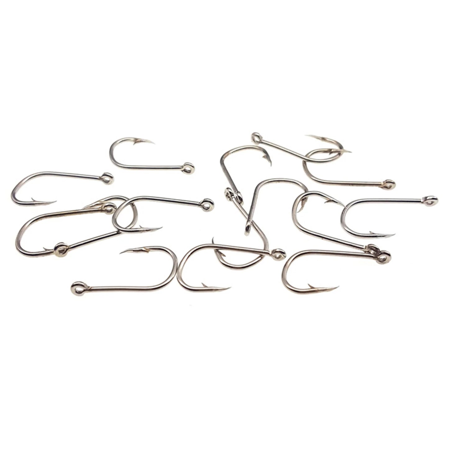 100PCS Fishing Worm Hooks Set Worm Catfish Hooks Kit Equipment Supplies Suitable for Shellfish Squid Crucian Carp