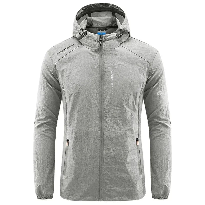 Summer Sun Protection Cycling Jackets Men Hooded Casual Camping Hiking Fishing Coats Outdoor Quick-Dry Performance Men Clothing
