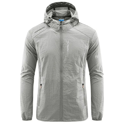 Summer Sun Protection Cycling Jackets Men Hooded Casual Camping Hiking Fishing Coats Outdoor Quick-Dry Performance Men Clothing