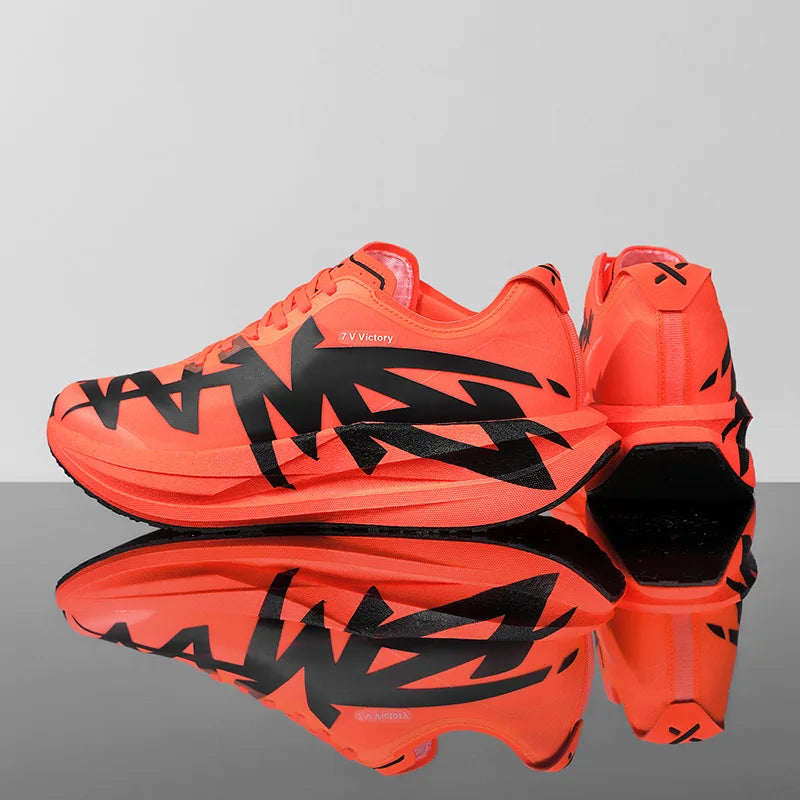 Running Shoes Men High Elastic Cushioned Breathable Mesh Anti Slip Marathon Racing Sneakers Woman Casual Sneakers Tennis Shoes
