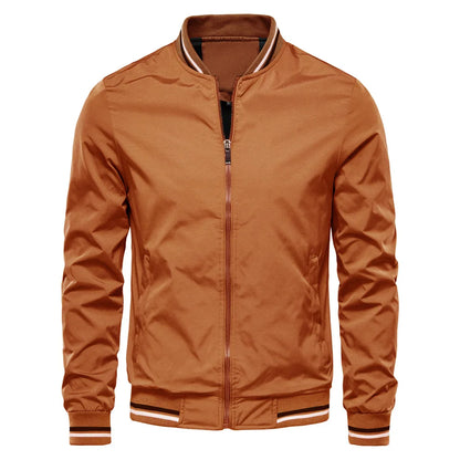 New spring/autumn European-American casual jackets for men, fashionable trendy tops, thin coats, plus sizes up to 5XL.