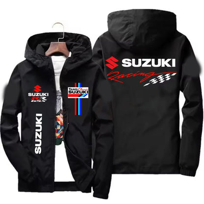 2026 Suzuki Men's Racing Jacket Windproof Casual Fashionable Sportswear Outdoor Spring Autumn Fashion
