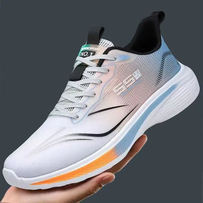 Lätta herrsneakers i andningsbar mesh – Mjuk sula, halkfri, storlek 39–47, 4 färger
