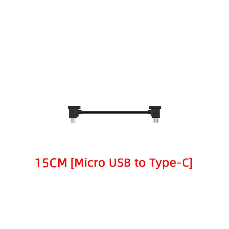 OTG-datakabel för DJI Mavic Mini, Spark & Mavic Pro – Type-C & iOS, 15/30cm