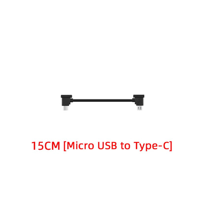OTG-datakabel för DJI Mavic Mini, Spark & Mavic Pro – Type-C & iOS, 15/30cm