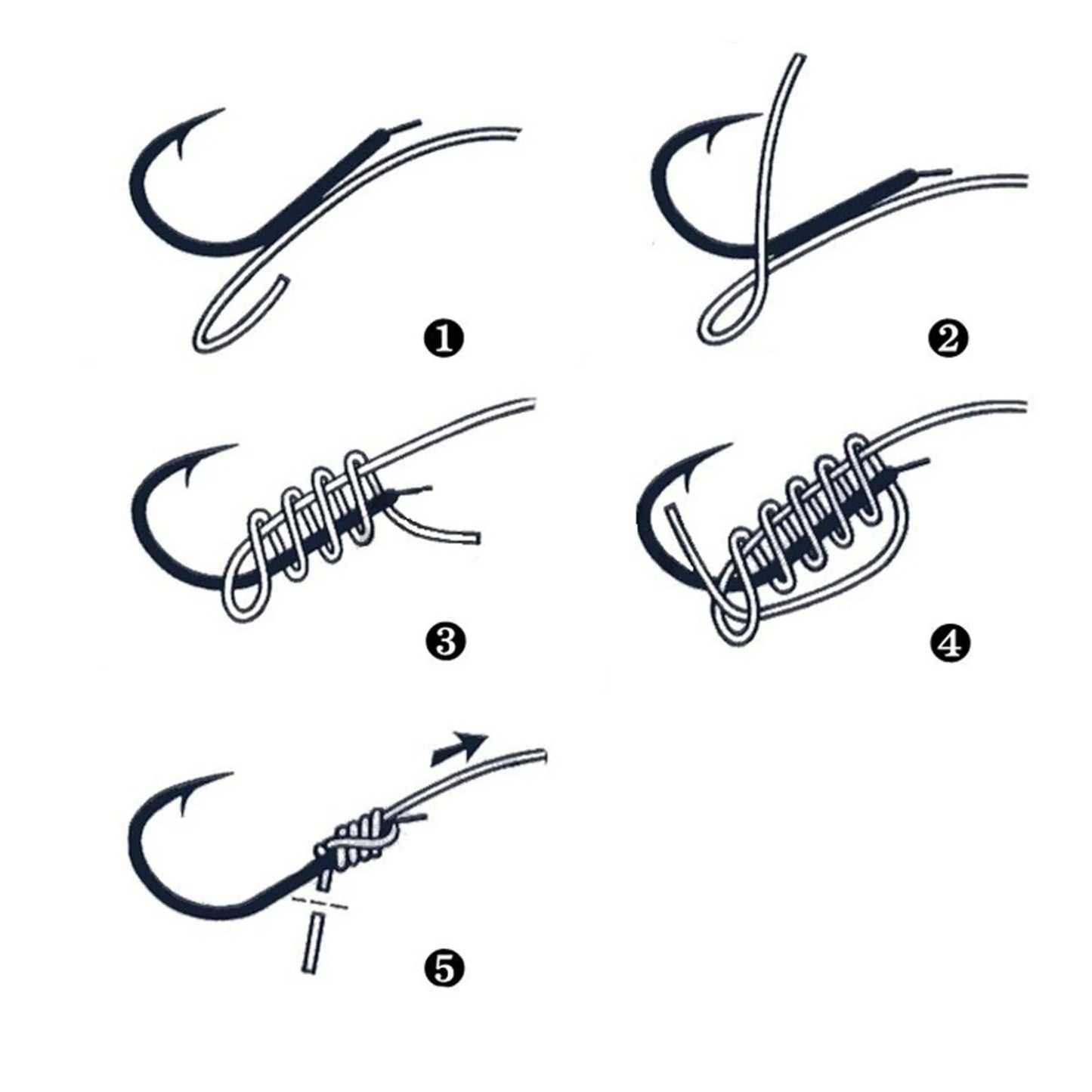 100PCS Fishing Worm Hooks Set Worm Catfish Hooks Kit Equipment Supplies Suitable for Shellfish Squid Crucian Carp