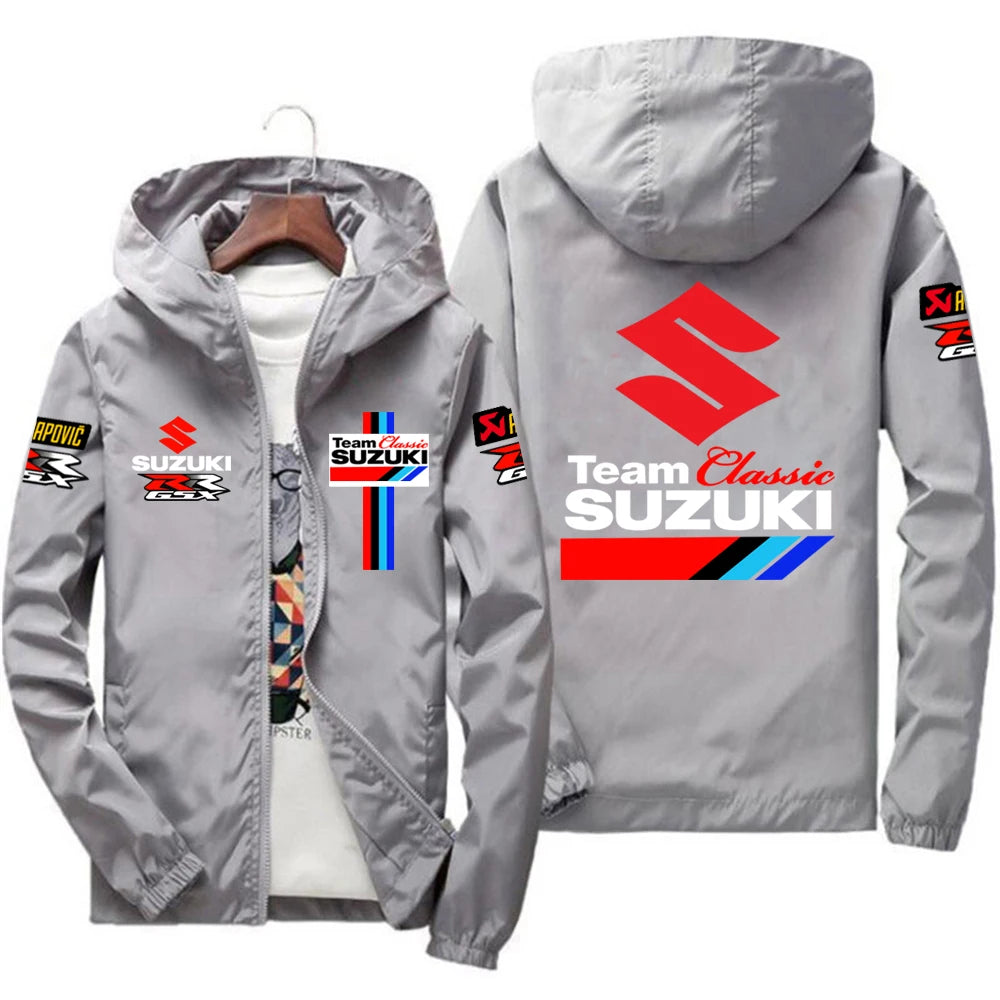 New Suzuki Racing Spring and Autumn Jacket Men's Windproof Windbreaker Casual Fashion Sportswear Outdoor Fashion Couple Jacket