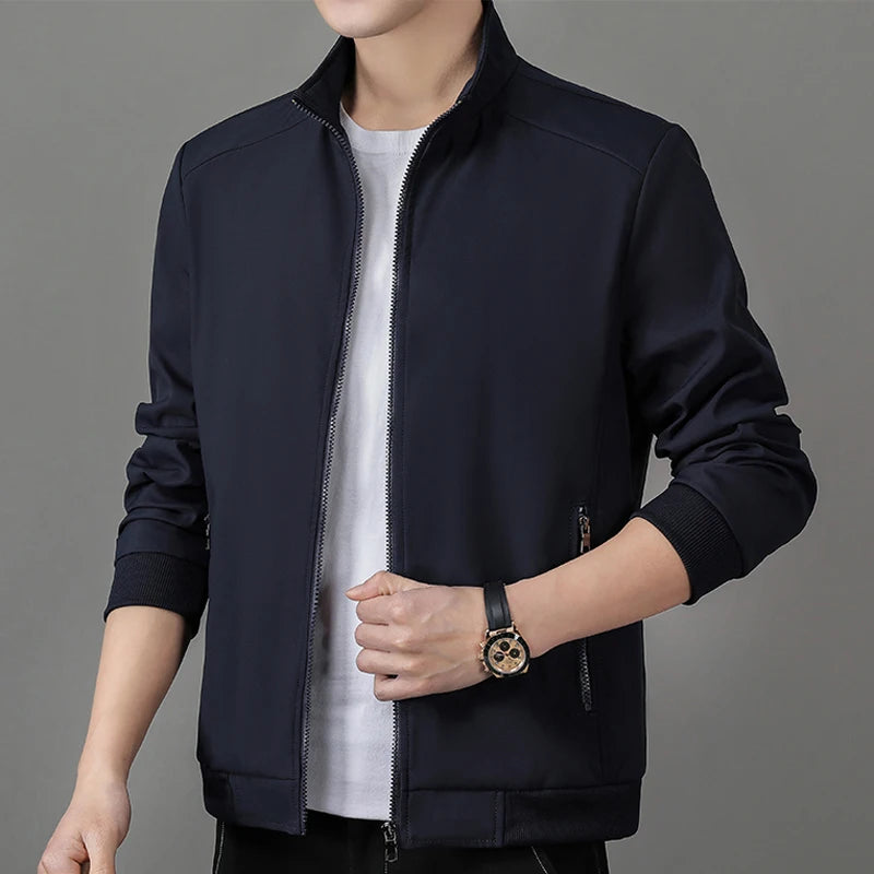 M-XXXL Newest Quality Men's Jacket Coat Men Luxury Thin Jacket Men Business Office Dress Work Coats Male Outerwear Spring Autumn