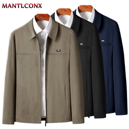 Brand Men's Casual Blazers Business Jacket Autumn Spring Fashion Loose Jacket Men Blazer Khaki Black Office Dress Men's Coat 3XL