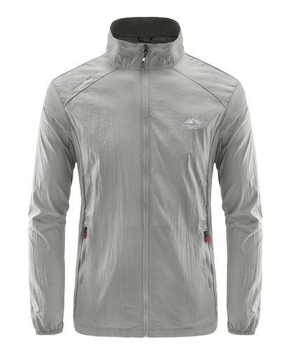 Summer Men's Sun Protection Casual Breathable Sports Windproof Water Resistant Ultrathin Jacket Outdoor Fishing Skin Clothing